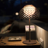 Tatou Table Lamp Ocre Grey By Flos - Lifestyle View1