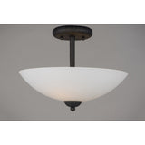 Taylor Semi-Flush Mount Textured Black by Maxim Lighting