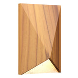 Teak Facet Wall Sconce with White Stone Accent by Accord