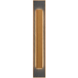 Teak Petra Linear Wall Lamp with Slate Accent by Accord