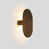 Tempus Wall Sconce by Cerno - Walnut, side view