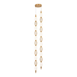 Tentacles Pendant NaN Inch Aged Gold Brass
