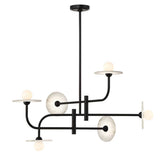 Teramo Chandelier Matte Black 6 Lights By Lib Co.