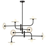Teramo Chandelier Matte Black 8 Lights By Lib Co.