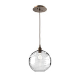 Terra Pendant Light By Hammerton, Color: Terra Clear Glass, Finish: Flat Bronze