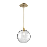Terra Pendant Light By Hammerton, Color: Terra Clear Glass, Finish: Gilded Brass
