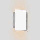 Tersus Outdoor Wall Sconce by Cerno - Textured White, up and downlight