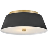Tess Flush Mount Black Medium By Lark Living - Front View1