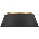 Tess Flush Mount Black Medium By Lark Living - Front View2