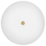 Tess Flush Mount Lacquered Brass Medium By Lark Living - Down View