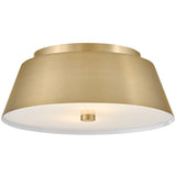 Tess Flush Mount Lacquered Brass Medium By Lark Living - Front View1
