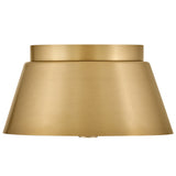 Tess Flush Mount Lacquered Brass Small By Lark Living - Side View