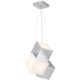 Tetra Pendant Light Chrome By Kuzco Side View