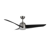 Thalia Fan Brushed Nickel Matte Black Large By Kuzco Side View