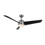 Thalia Fan Brushed Nickel Matte Black Large By Kuzco