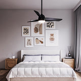 Thalia Fan Matte Black Large By Kuzco Lifestyle View