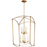 Thayer Lantern Chandelier — 24", Antique Gild