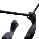 The Monkey Lamp Swing By Seletti, Finish: Black