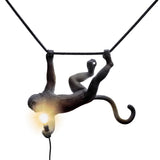 The Monkey Lamp Swing By Seletti, Finish: Black