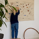 The World Textile Map By Ferm Living - Lifestyle View
