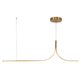 Thread Linear Suspension — 5 Feet, Brushed Gold