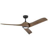 Tiburon 56” Smart Fan Matte Black By Hinkley - Side View1