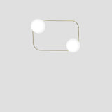 Tier Wall Sconce by Vistosi, Size: Medium, White Matt, Finis: Painted Brass, ,| Casa Di Luce Lighting