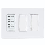 White Timer 2 Dimmer Timer Dimmer Combo by Eurofase Heating