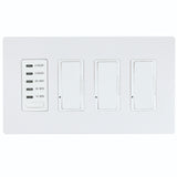 White Timer 3 Dimmer Timer Dimmer Combo by Eurofase Heating