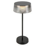 Tindra Portable Table Lamp Black By Kuzco Front View