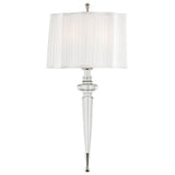 Tipton Pleated Wall Sconce - Polished Nickel by Hudson Valley