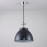 Titan 1 Pendant Light Black With White Interior By Orignal BTC