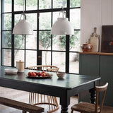 Titan 1 Pendant Light Putty Grey With White Interior By Orignal BTC Lifestyle View