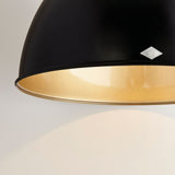 Titan Size 3 Pendant Light Black With Bronze Interior By Orignal BTC Detailed View