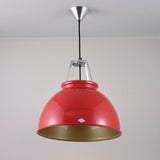 Titan Size 3 Pendant Light Red With Gold Interior By Orignal BTC