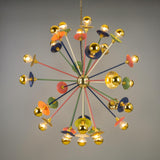 Tokyo Multi Coloured - Satin Brass