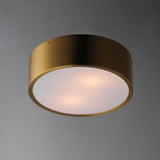 Tommy Surface Mount Small Satin Brass By Maxim Lighitng With Light