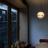 Tonda Pendant Small Orange By Foscarini Lifestyle View1