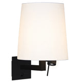Tonda Wall Light With LED Matt Black Silk Lacquered By Contradi