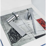 Tool Door Lever in Polished Chrome lifestyle view by Colombo Design