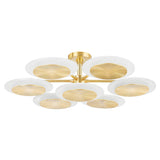Topaz Semi Flush - 38 Inch - Vintage Polished Brass by Corbett