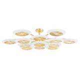 Topaz Semi Flush - 57 Inch - Vintage Polished Brass by Corbett