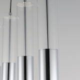 Torch LED 4-Light Linear Pendant by ET2 - Polished Chrome