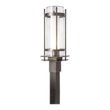 Torch Outdoor Post Lantern, shown in Coastal Dark Smoke, by Hubbardton Forge