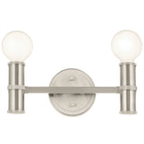 Torche Vanity Light Brushed Nickel By Kichler - Front View