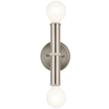 Torche Wall Sconce Brushed Nickel By Kichler - Front View