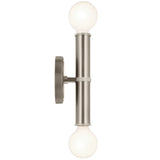 Torche Wall Sconce Brushed Nickel By Kichler - Side View