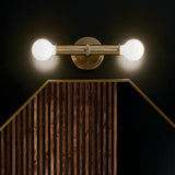 Torche Wall Sconce Champange Bronze By Kichler - Lifestyle View2
