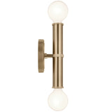 Torche Wall Sconce Champange Bronze By Kichler - Side View
