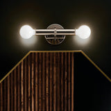 Torche Wall Sconce Polished Nickel By Kichler - Lifestyle View2